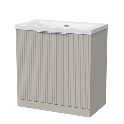 [BFLF3205K] Callingwood Contemporary Floor Standing 2 Door Vanity Unit with 0 Tap Hole Fireclay Basin, Choice of Size and Colour - Cutout