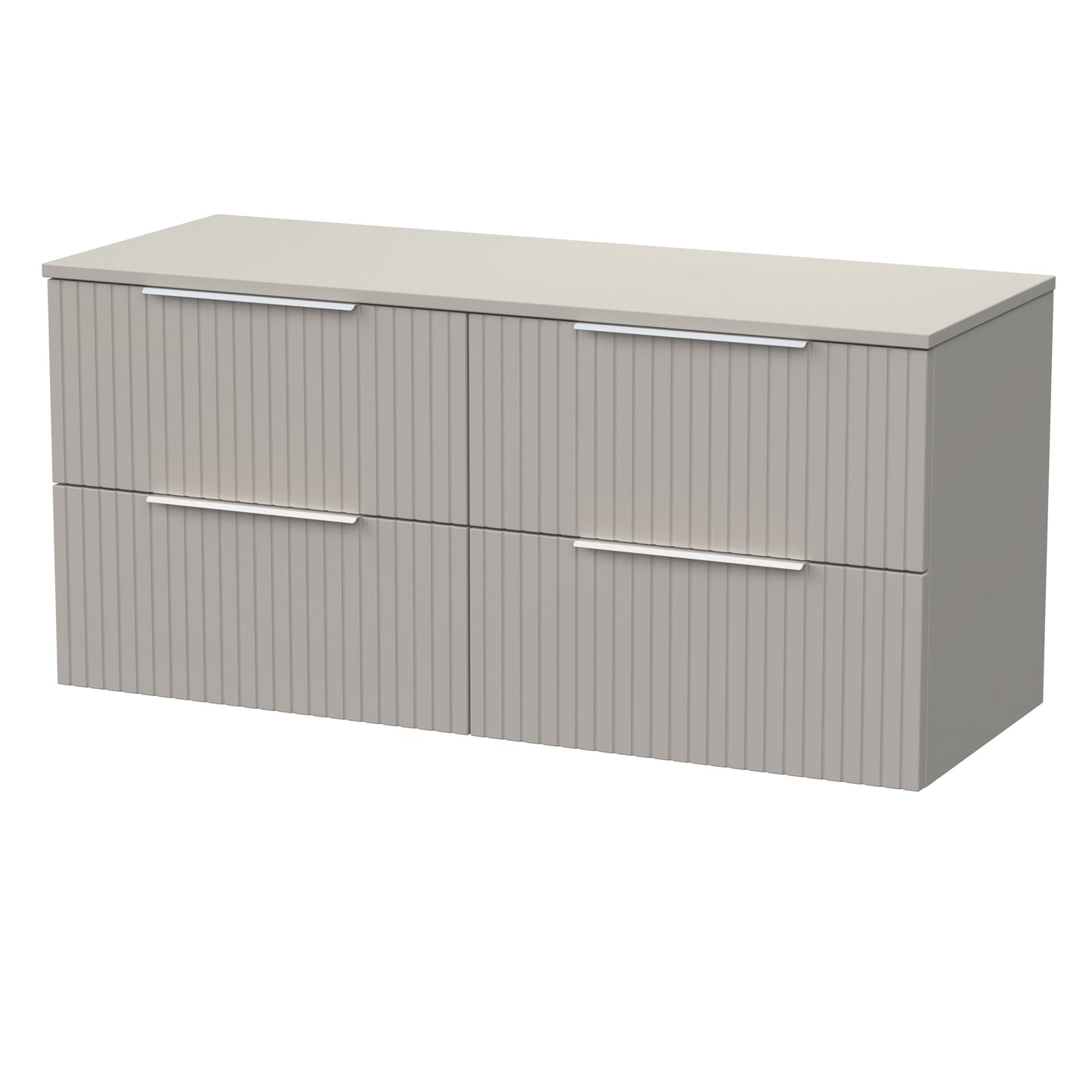 [BFLF3224W2] Callingwood Contemporary Wall Hung 4 Drawer 1200mm Vanity Unit with Laminate Worktop, Choice of Colour - Cutout