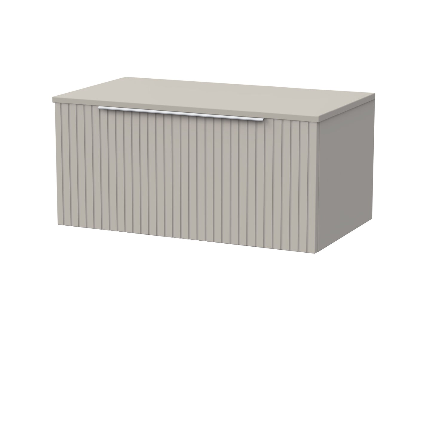 [BFLF3225W] Callingwood Contemporary Wall Hung 1 Drawer Vanity Unit with Laminate Worktop, Choice of Size and Colour - Cutout
