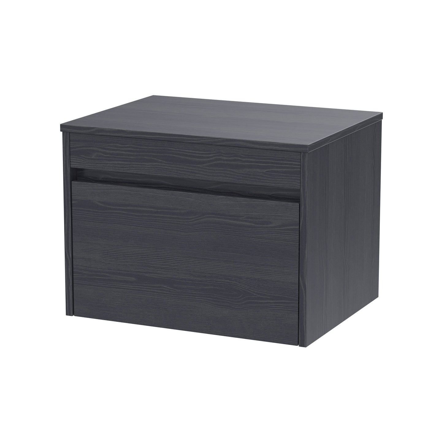[BFLW2294W] Swainsley Contemporary Wall Hung 1 Drawer Vanity Unit with Laminate Worktop - Choice of Size and Colour - Cutout