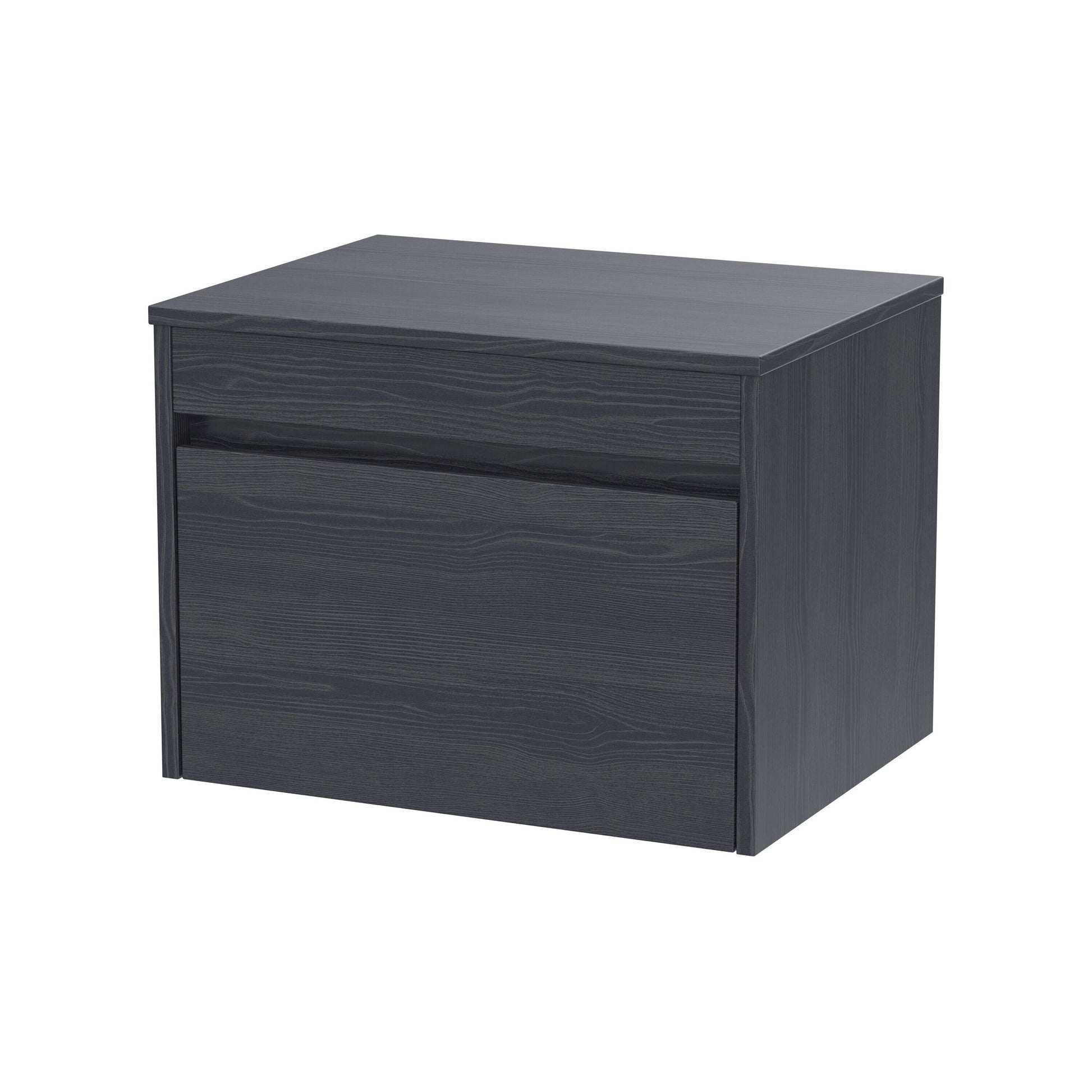 [BFLW2294W] Swainsley Contemporary Wall Hung 1 Drawer Vanity Unit with Laminate Worktop - Choice of Size and Colour - Cutout