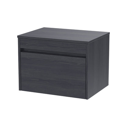 [BFLW2294W] Swainsley Contemporary Wall Hung 1 Drawer Vanity Unit with Laminate Worktop - Choice of Size and Colour - Cutout