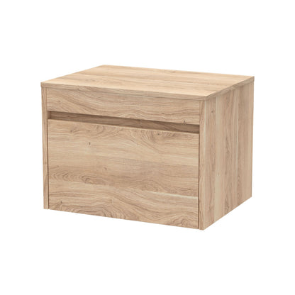 [BFLW3094W] Swainsley Contemporary Wall Hung 1 Drawer Vanity Unit with Laminate Worktop - Choice of Size and Colour - Cutout