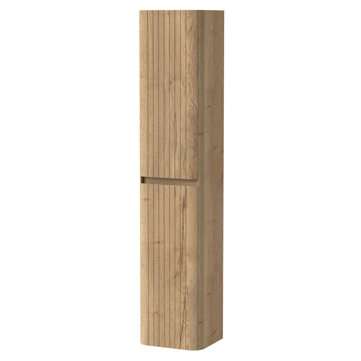 [BFMF1863] Wilbrighton Contemporary Fluted Wall Hung 2 Door Tall Storage Unit, 320mm - Choice of Colour - Cutout