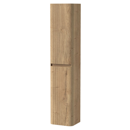 [BFMF1863] Wilbrighton Contemporary Fluted Wall Hung 2 Door Tall Storage Unit, 320mm - Choice of Colour - Cutout