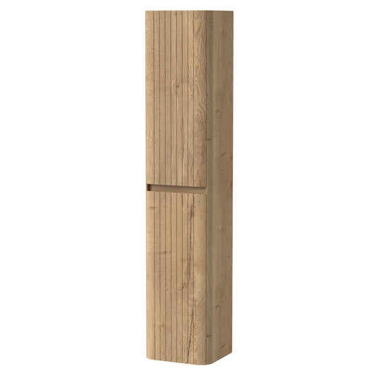 [BFMF1863] Wilbrighton Contemporary Fluted Wall Hung 2 Door Tall Storage Unit, 320mm - Choice of Colour - Cutout