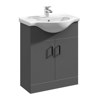 [BFOR1403] 650 PR Std Basin Unit Soft Black - Cutout