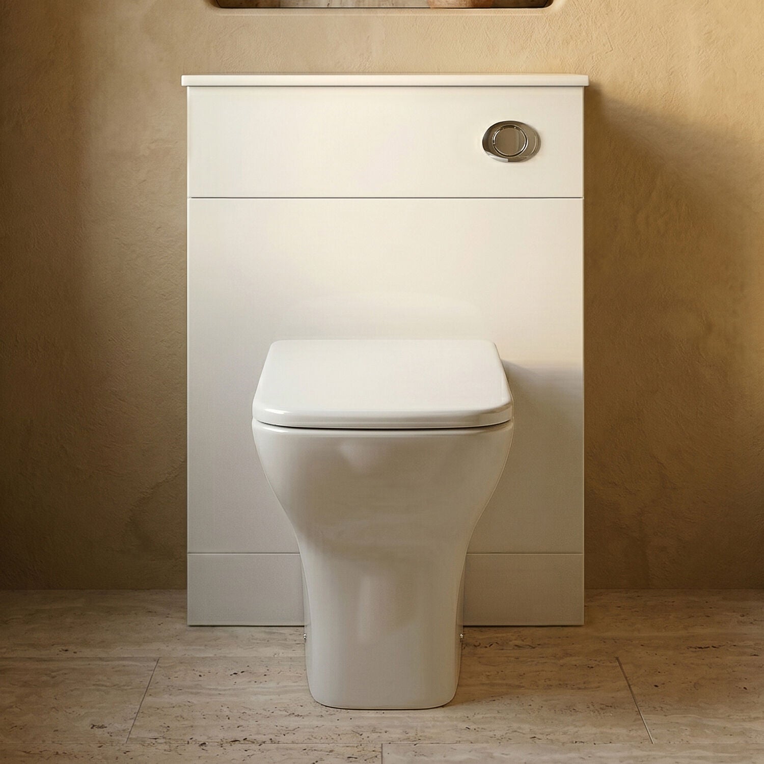 [BFOR143] Slimline WC Unit   - 600mm - Gloss White - Silo