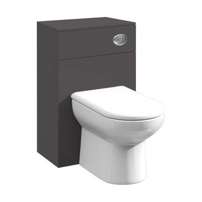 [BFOR941] Orbit Floor Standing WC Unit (Concealed Cistern & Toilet Pan Not Included) - 500mm - Gloss Grey - Balterley - Cutout