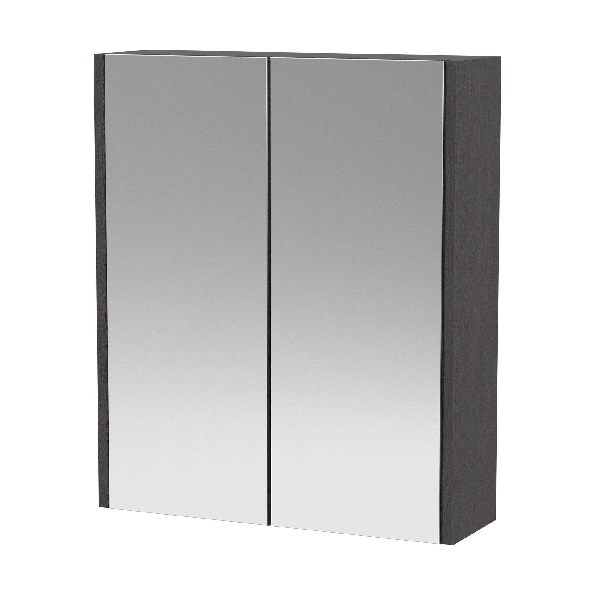 [BFPF2217] Winshill Mirror - Woodgrain Dark Grey - 600mm - Cutout