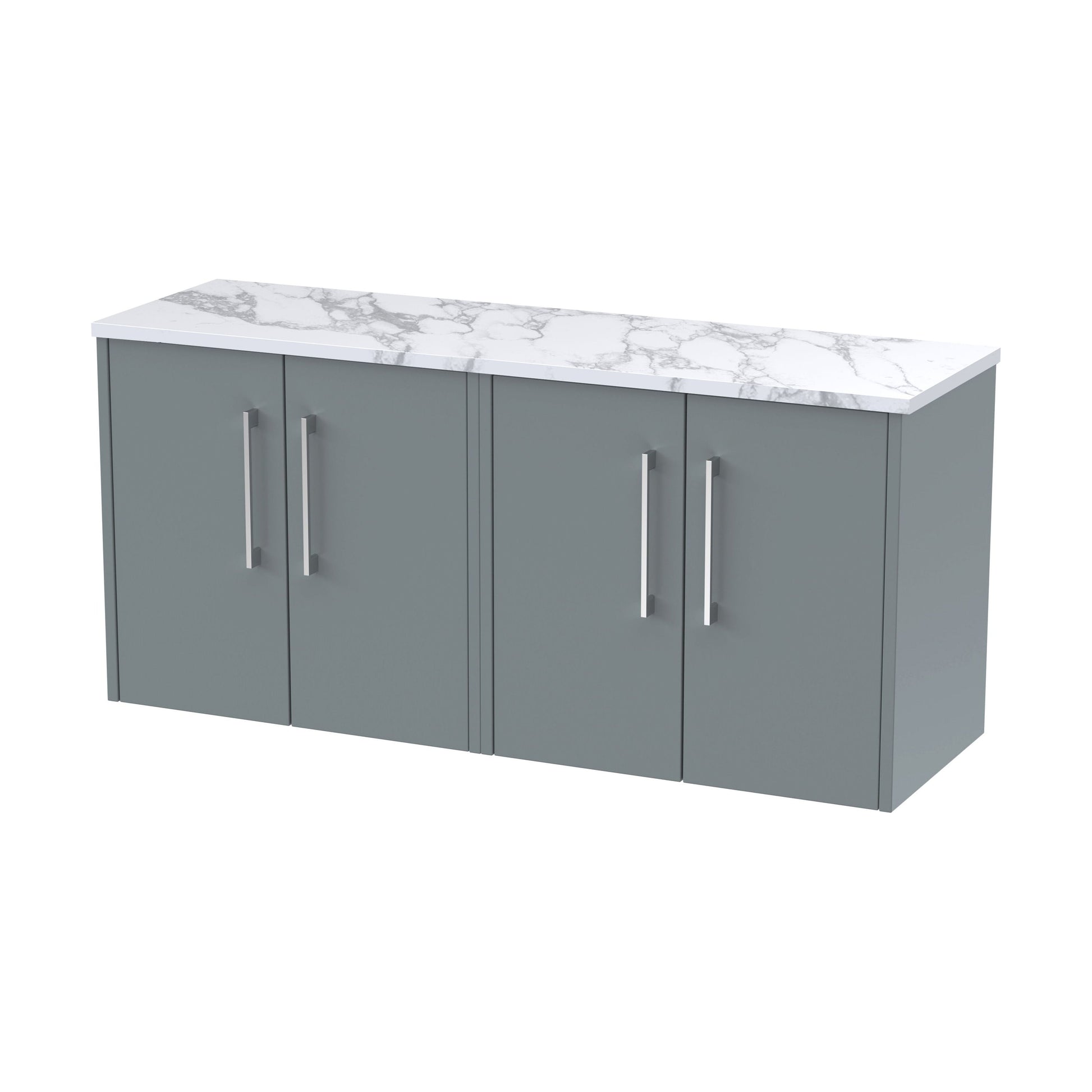 [BFPF2323LCM2] Winshill Contemporary Wall Hung Vanity Unit with Laminate Worktop, Grey, 1200mm - Cutout