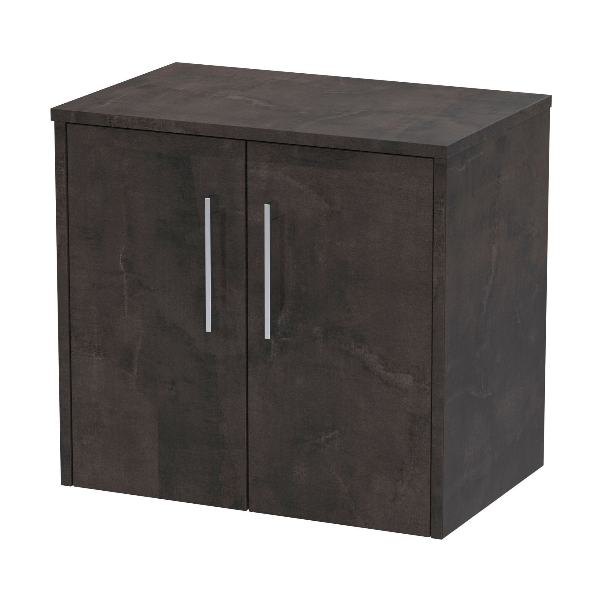 [BFPF2623W] Winshill Contemporary Wall Hung Vanity Unit with Worktop, Metallic Slate, 600mm - Cutout