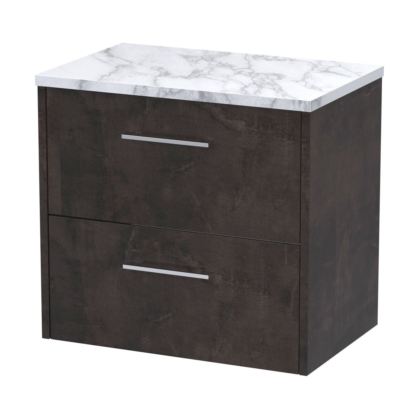 [BFPF2624LCM] Winshill Contemporary 2 Drawer Wall Hung Vanity Unit with Laminate Worktop, 600mm - Cutout