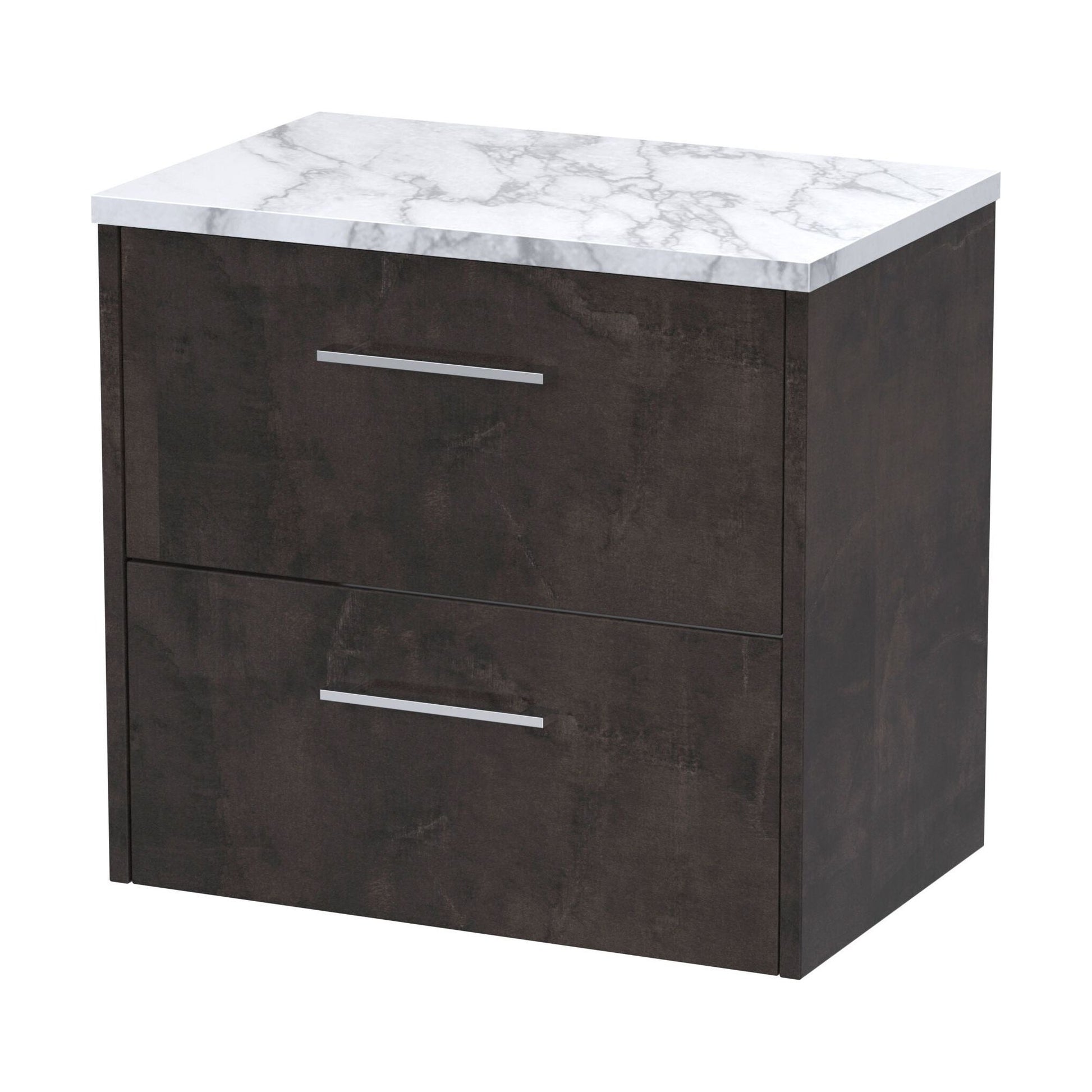 [BFPF2624LCM] Winshill Contemporary 2 Drawer Wall Hung Vanity Unit with Laminate Worktop, 600mm - Cutout