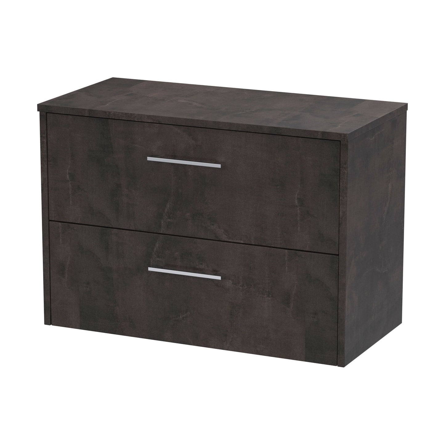 [BFPF2626W] Winshill Contemporary 2 Drawer Wall Hung Vanity Unit with Worktop, 800mm - Cutout