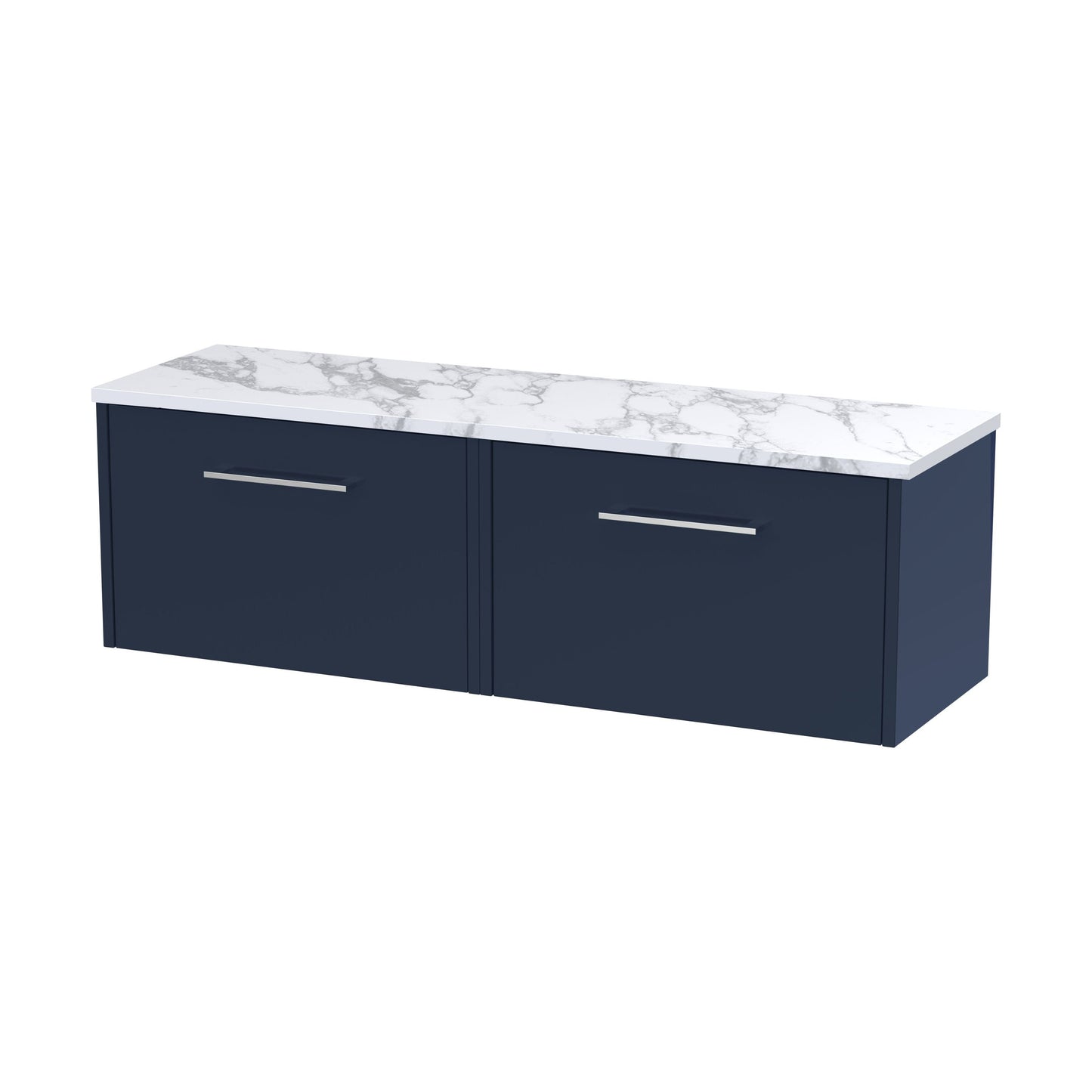 [BFPF2922LCM2] Winshill Contemporary 2 Drawer Wall Hung Vanity Unit with Laminate Worktop, 1200mm - Cutout