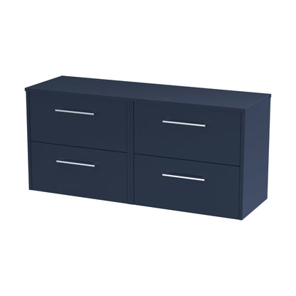 [BFPF2924W2] Winshill Contemporary 4 Drawer Wall Hung Vanity Unit with Worktop, 1200mm - Cutout