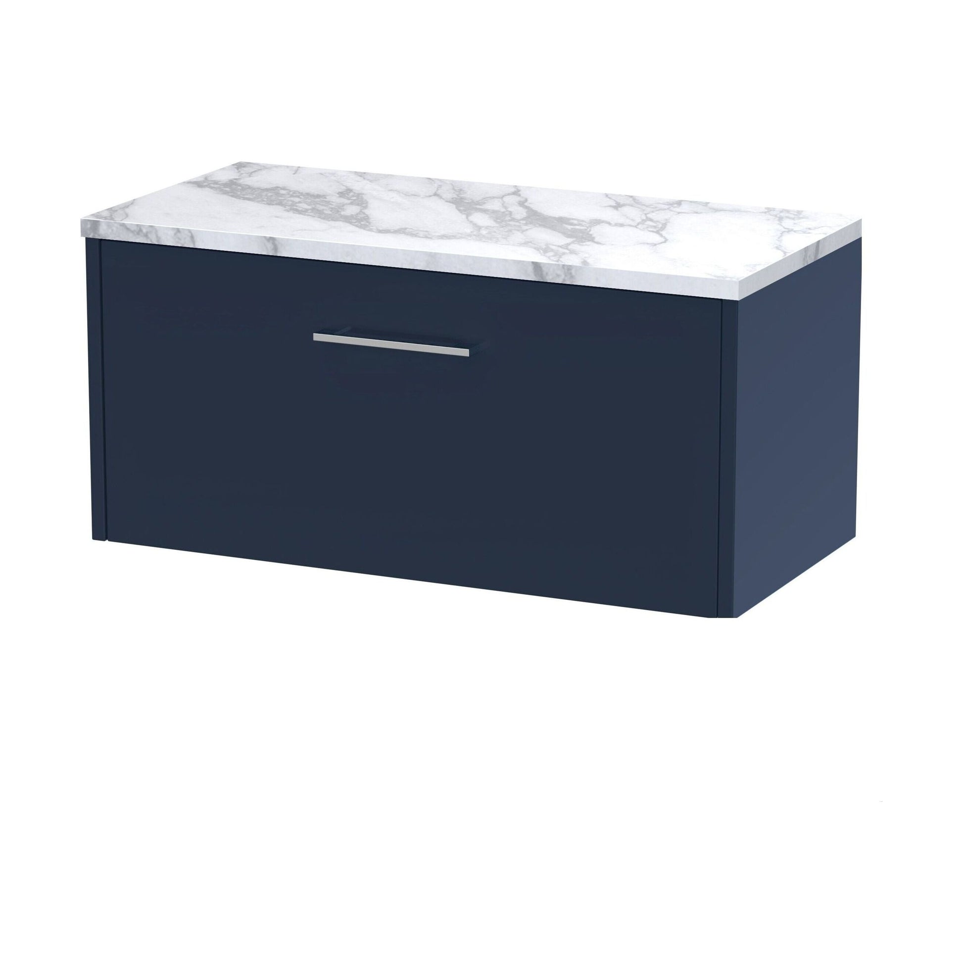 [BFPF2925LCM] Winshill Contemporary 1 Drawer Wall Hung Vanity Unit with Laminate Worktop, 800mm - Cutout
