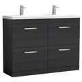 Woodgrain Charcoal Black