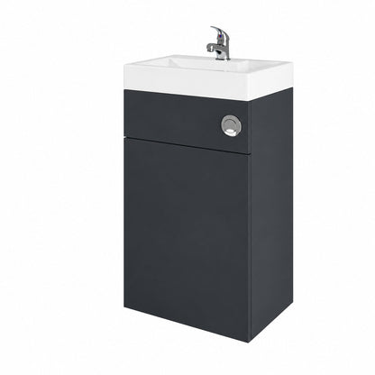 [BFRI1445CB] Millwich 500mm Floor Standing Combination Basin and WC Unit - Choice of Colour - Cutout
