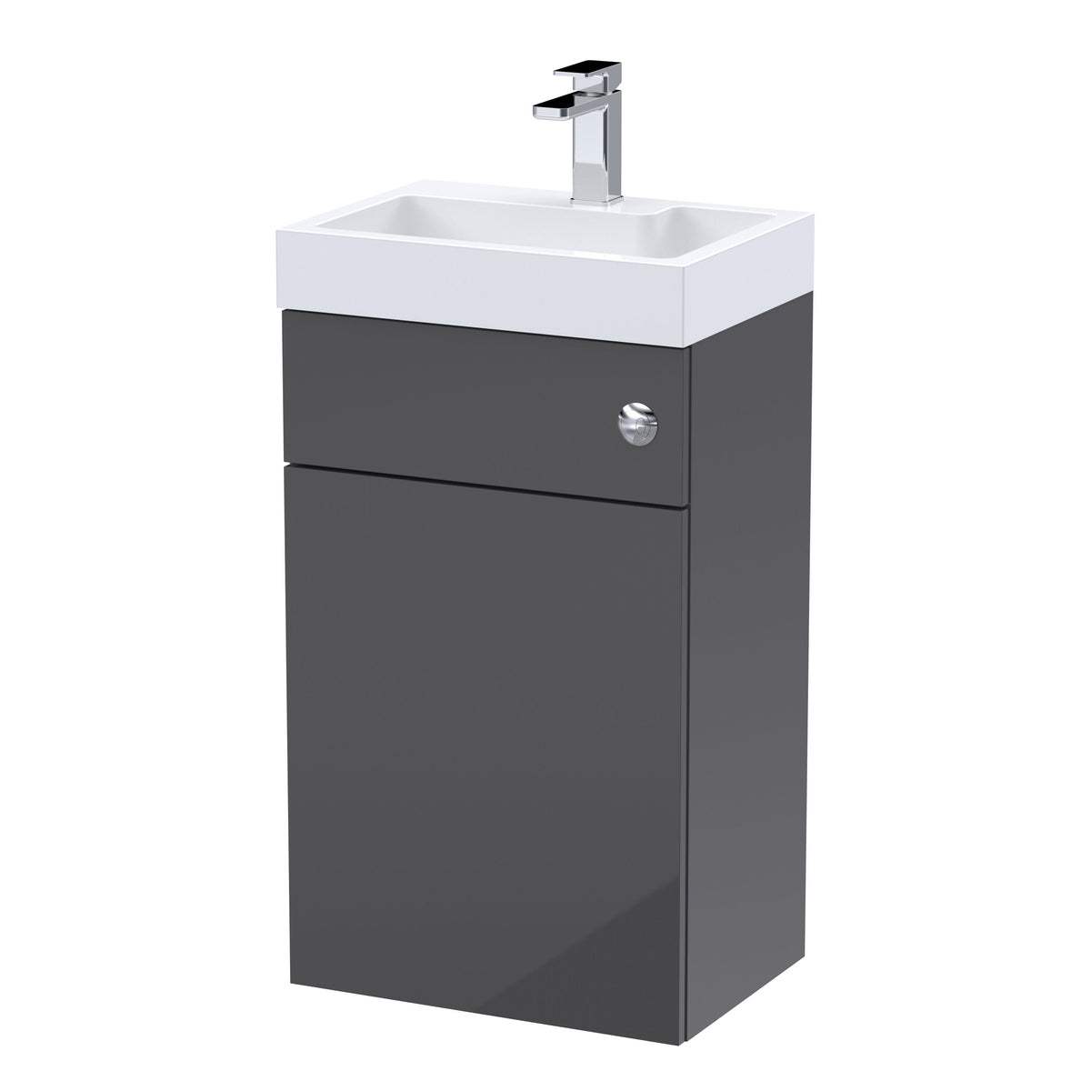 [BFRI945CB] Millwich 500mm Floor Standing Combination Basin and WC Unit - Choice of Colour - Cutout