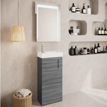 [BFSA003] Freehay Compact Cloakroom Vanity Basin Unit, 400mm - Choice of Mount Type, Colour and Handle Finish - Lifestyle 3