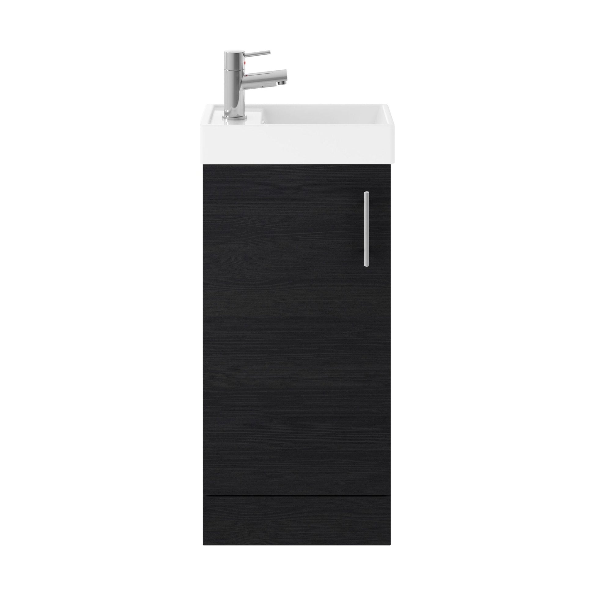 [BFSA004] Freehay Compact Cloakroom Vanity Basin Unit, 400mm - Choice of Mount Type, Colour and Handle Finish - Cutout