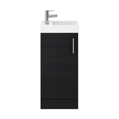 [BFSA004] Freehay Compact Cloakroom Vanity Basin Unit, 400mm - Choice of Mount Type, Colour and Handle Finish - Cutout