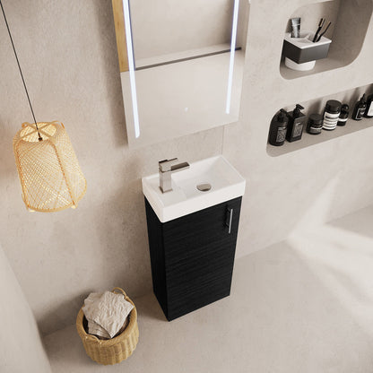 [BFSA004] Freehay Compact Cloakroom Vanity Basin Unit, 400mm - Choice of Mount Type, Colour and Handle Finish - Lifestyle 2