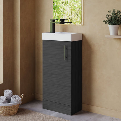 [BFSAH0392] Freehay Compact Cloakroom Vanity Basin Unit, 400mm - Choice of Mount Type, Colour and Handle Finish - Lifestyle 3