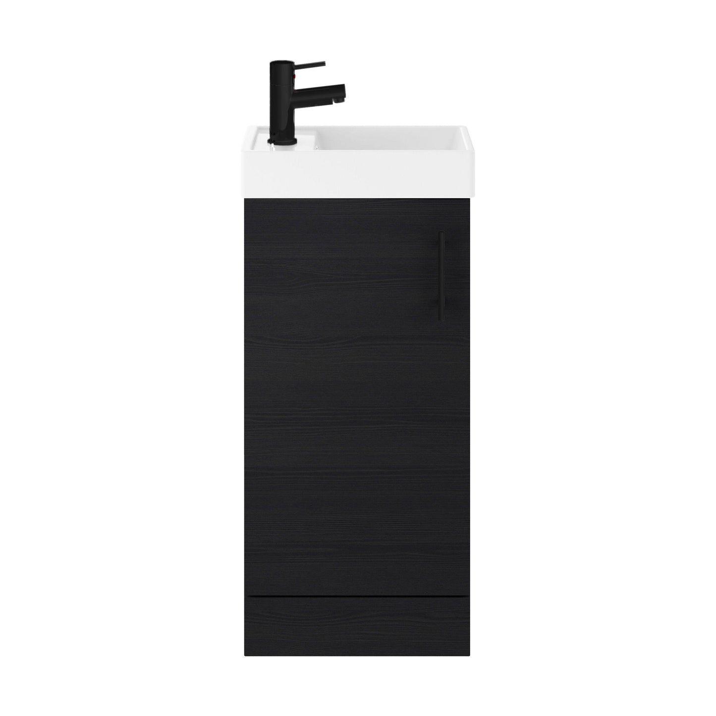 [BFSAH0492] Freehay Compact Cloakroom Vanity Basin Unit, 400mm - Choice of Mount Type, Colour and Handle Finish - Cutout