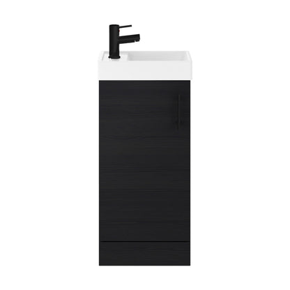 [BFSAH0492] Freehay Compact Cloakroom Vanity Basin Unit, 400mm - Choice of Mount Type, Colour and Handle Finish - Cutout