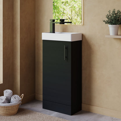 [BFSAH0492] Freehay Compact Cloakroom Vanity Basin Unit, 400mm - Choice of Mount Type, Colour and Handle Finish - Lifestyle 3