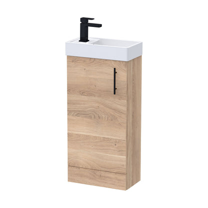 [BFSAH3092] Freehay Compact Cloakroom Vanity Basin Unit, 400mm - Choice of Mount Type, Colour and Handle Finish - Cutout