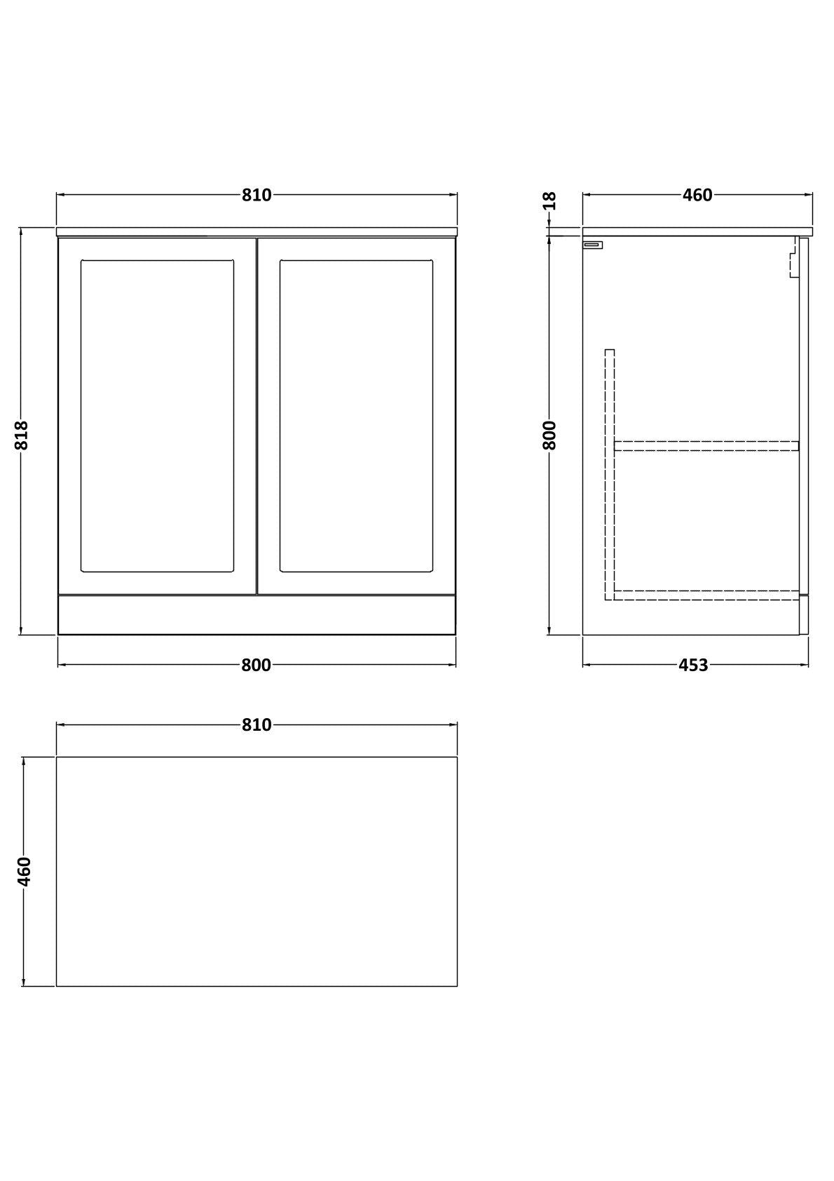 [BFSH105WMT] Line Drawing