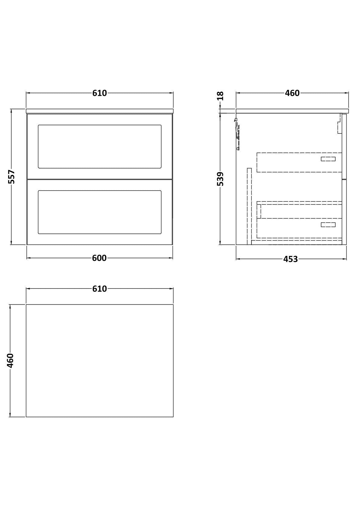 [BFSH124WMT] Line Drawing