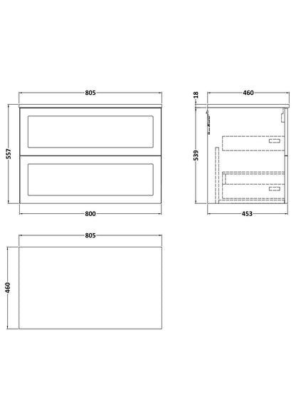 [BFSH1826W] Line Drawing
