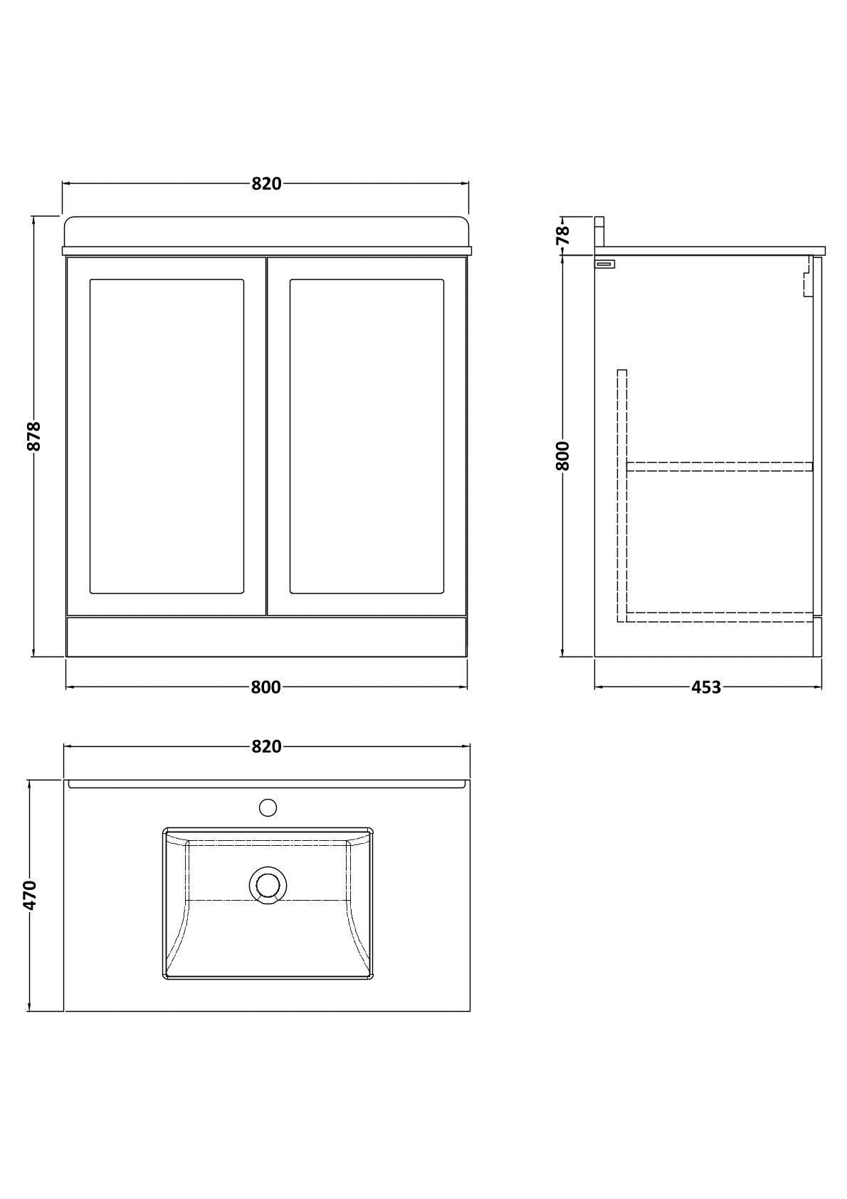 [BFSH3105WS1] Line Drawing