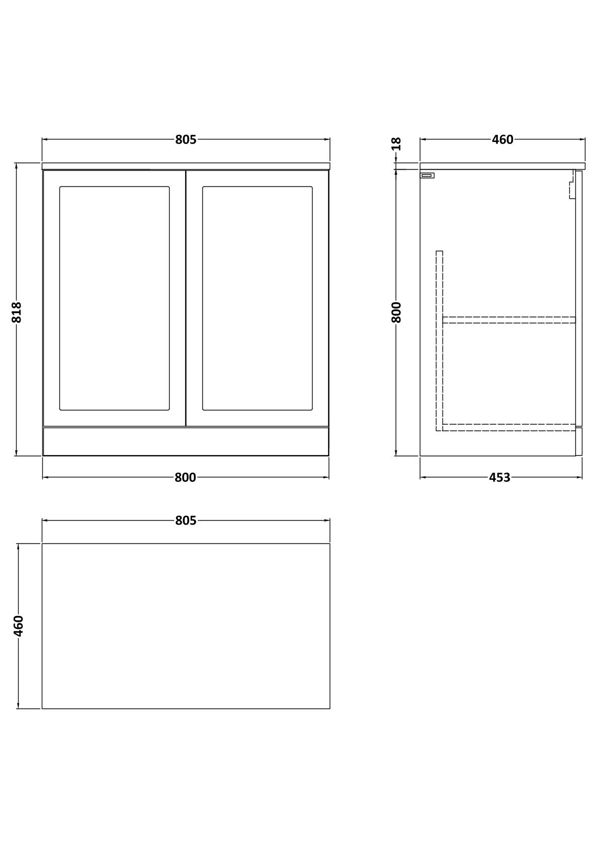 [BFSH3105W] Line Drawing