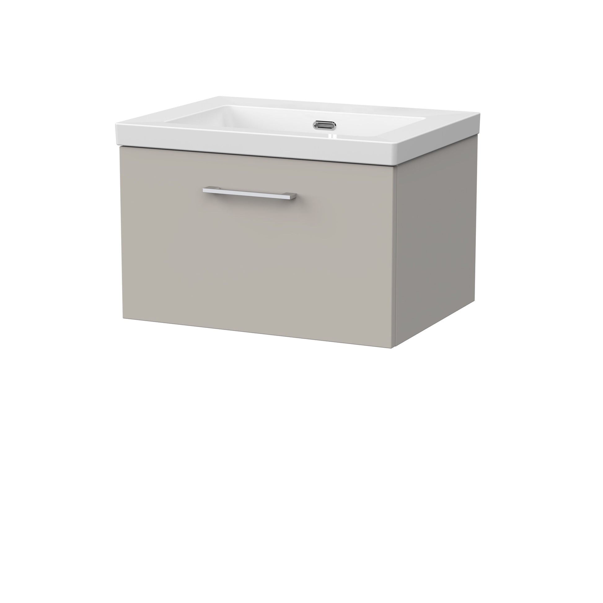 [BFSL3222K] Pershall Contemporary Wall Hung 1 Drawer Vanity Unit with 0 Tap Hole Fireclay Basin - Choice of Size and Colour - Cutout