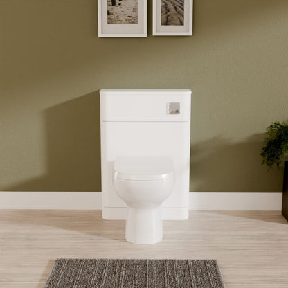 [BFWA141] Aldershawe Modern Floor Standing Soft Square WC Toilet Unit – 550mm - Lifestyle 1