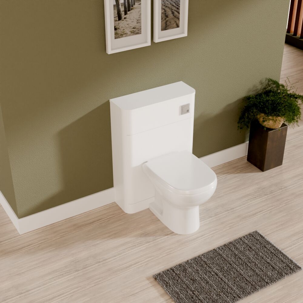 [BFWA141] Aldershawe Modern Floor Standing Soft Square WC Toilet Unit – 550mm - Lifestyle 2