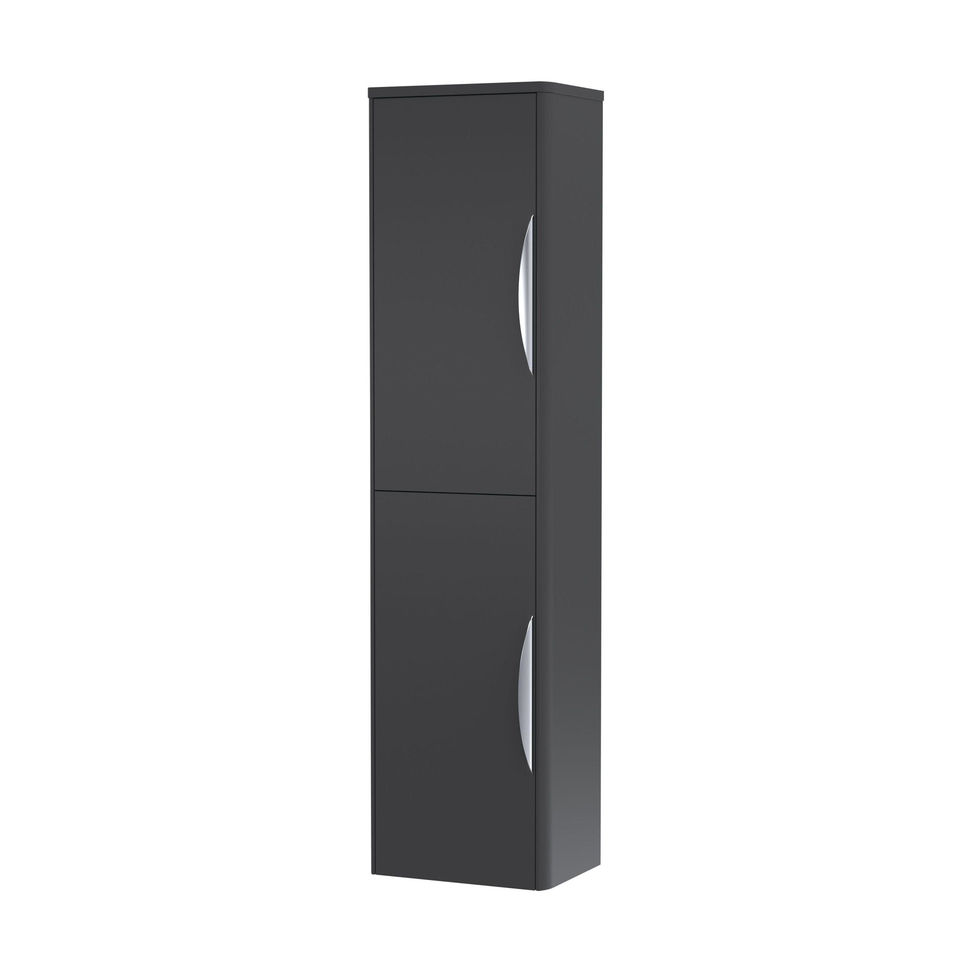 [BFWA1463] Aldershawe Modern Wall Hung 2-Door Tall Bathroom Storage Unit – 350mm - Cutout