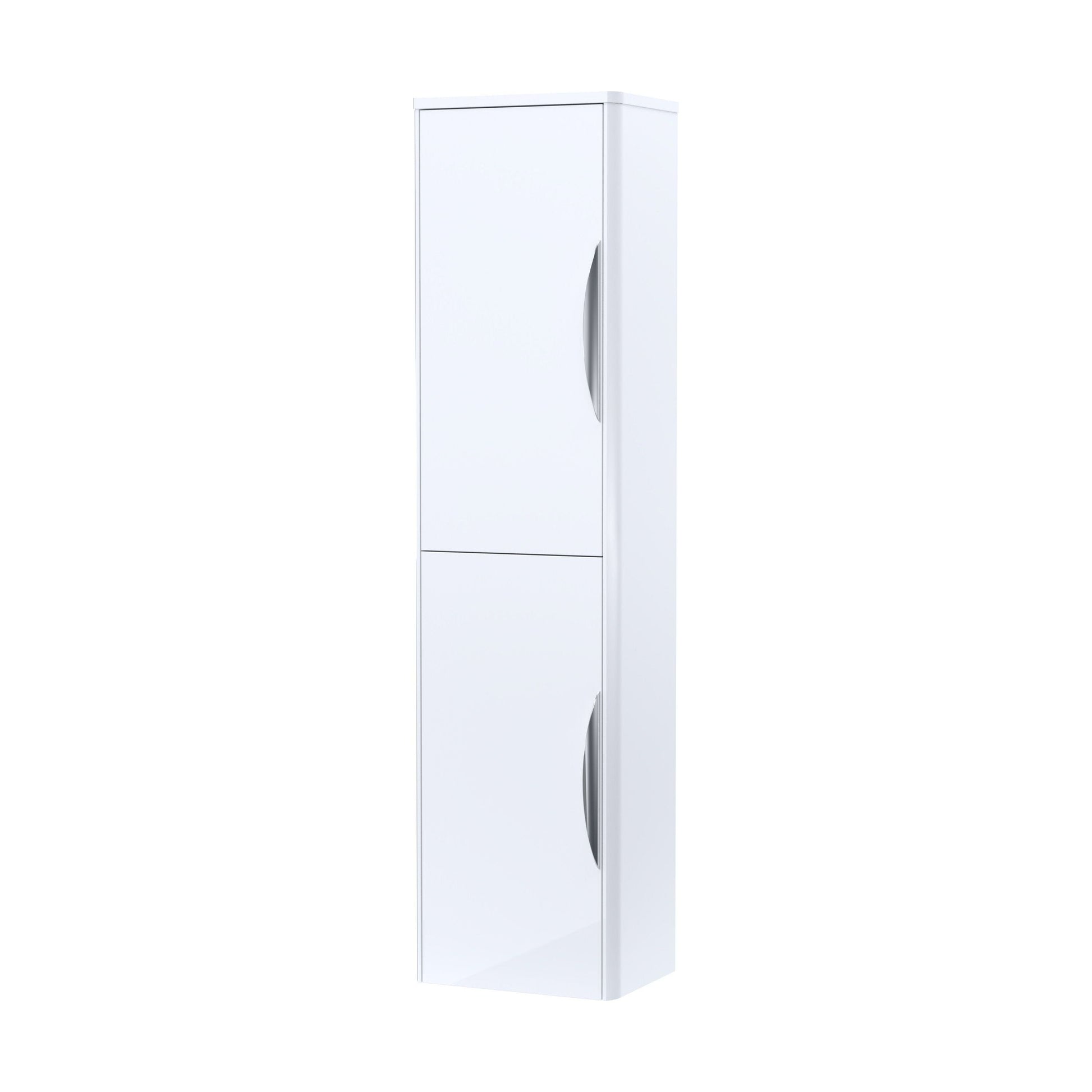 [BFWA163] Aldershawe Modern Wall Hung 2-Door Tall Bathroom Storage Unit – 350mm - Cutout