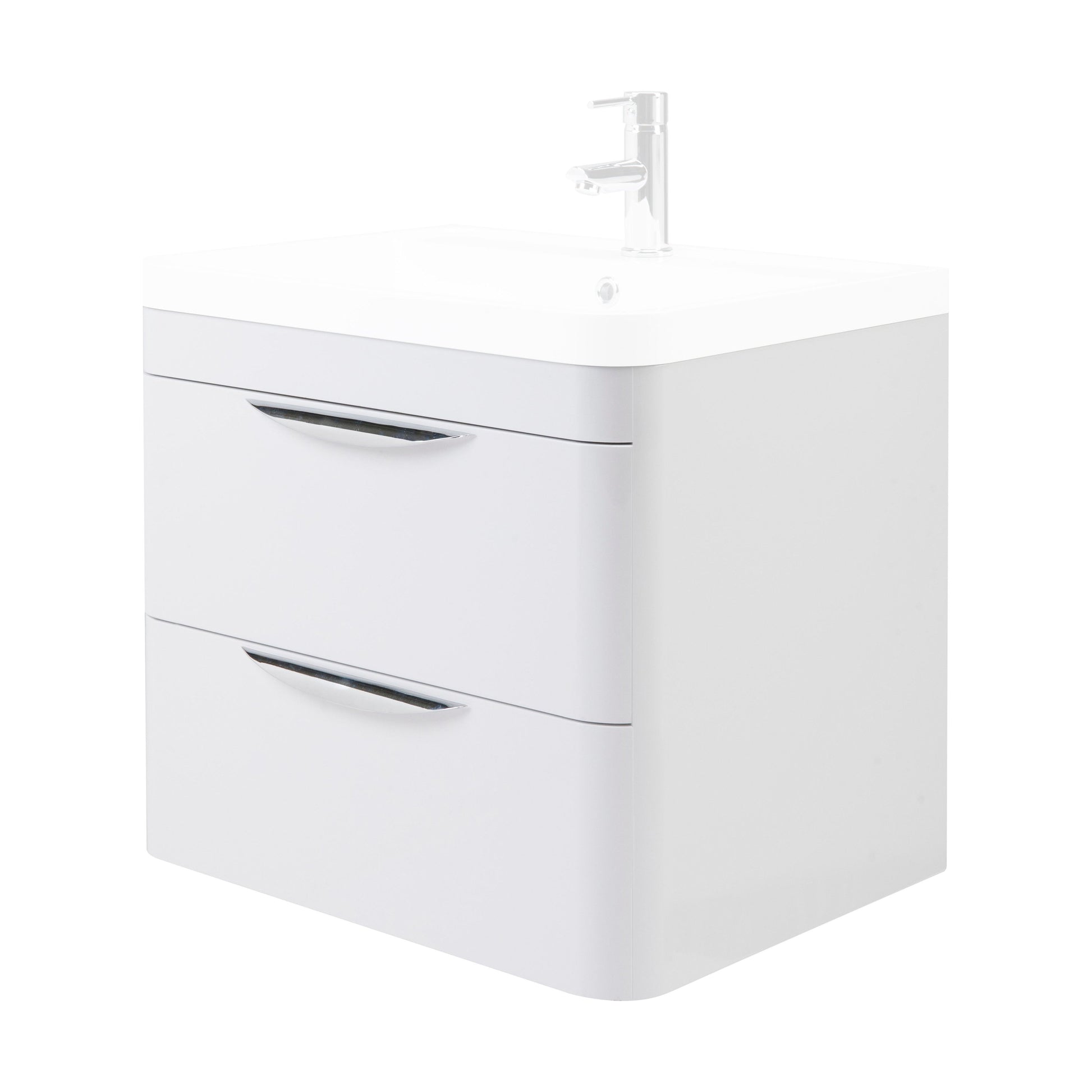 [BFWA183] 600 Wall Hung 2-Drawer Basin Unit (500x5 - Cutout