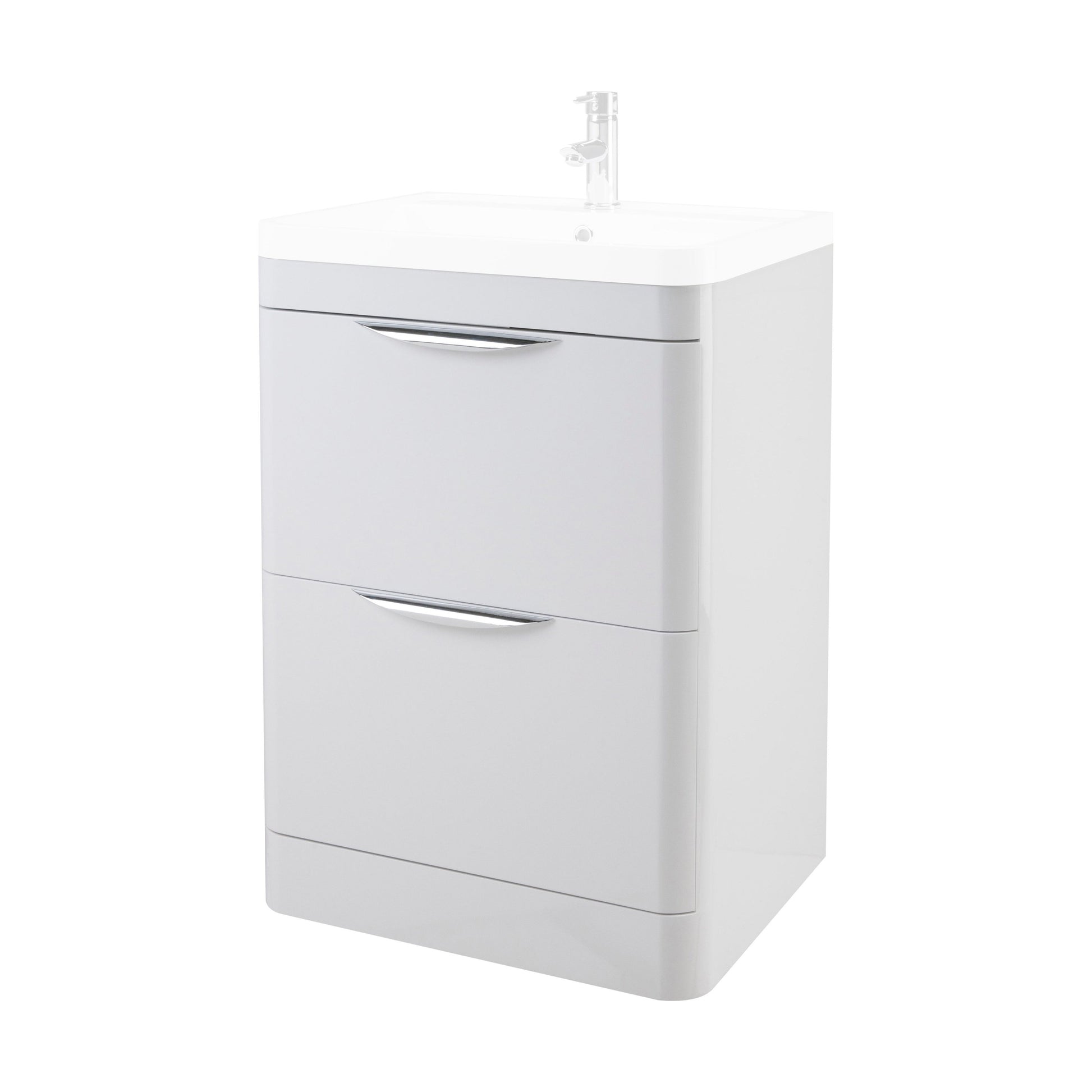 [BFWA193] 600 Floor Standing 2-Drawer Basin Unit ( - Cutout