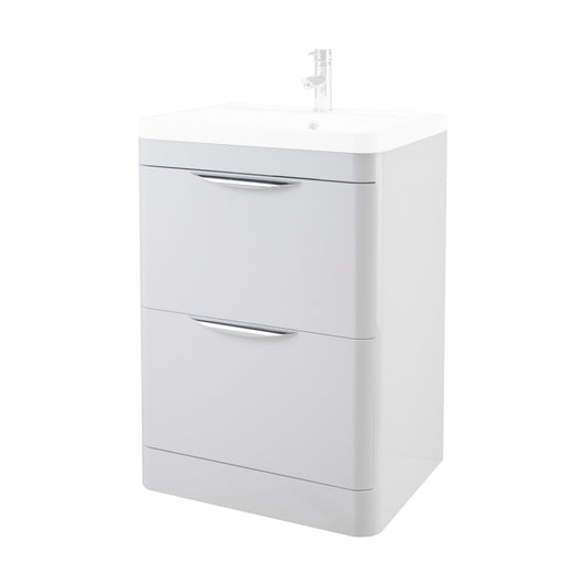 [BFWA193] 600 Floor Standing 2-Drawer Basin Unit ( - Cutout