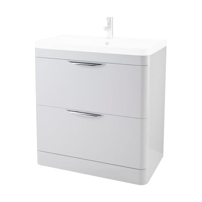 [BFWA195] 800 Floor Standing 2-Drawer Basin Unit ( - Cutout