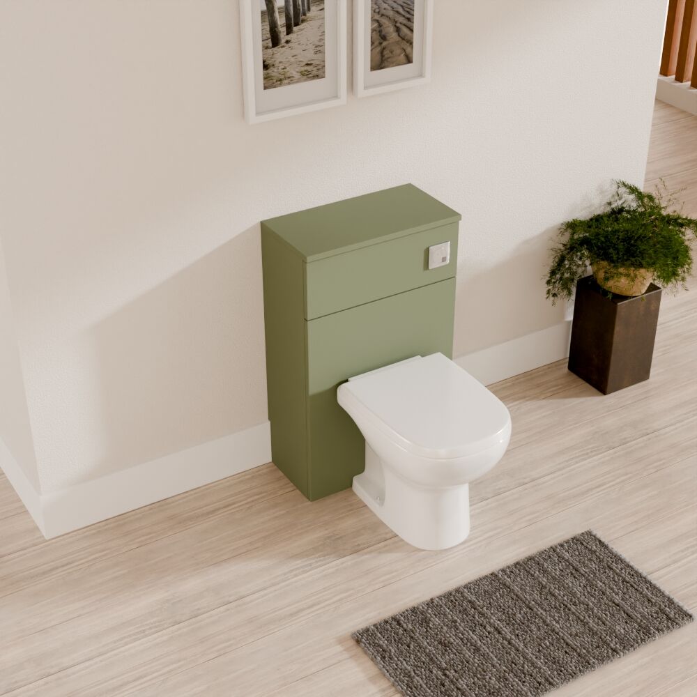 [BFWA841] Aldershawe Modern Floor Standing Soft Square WC Toilet Unit – 550mm - Lifestyle 2