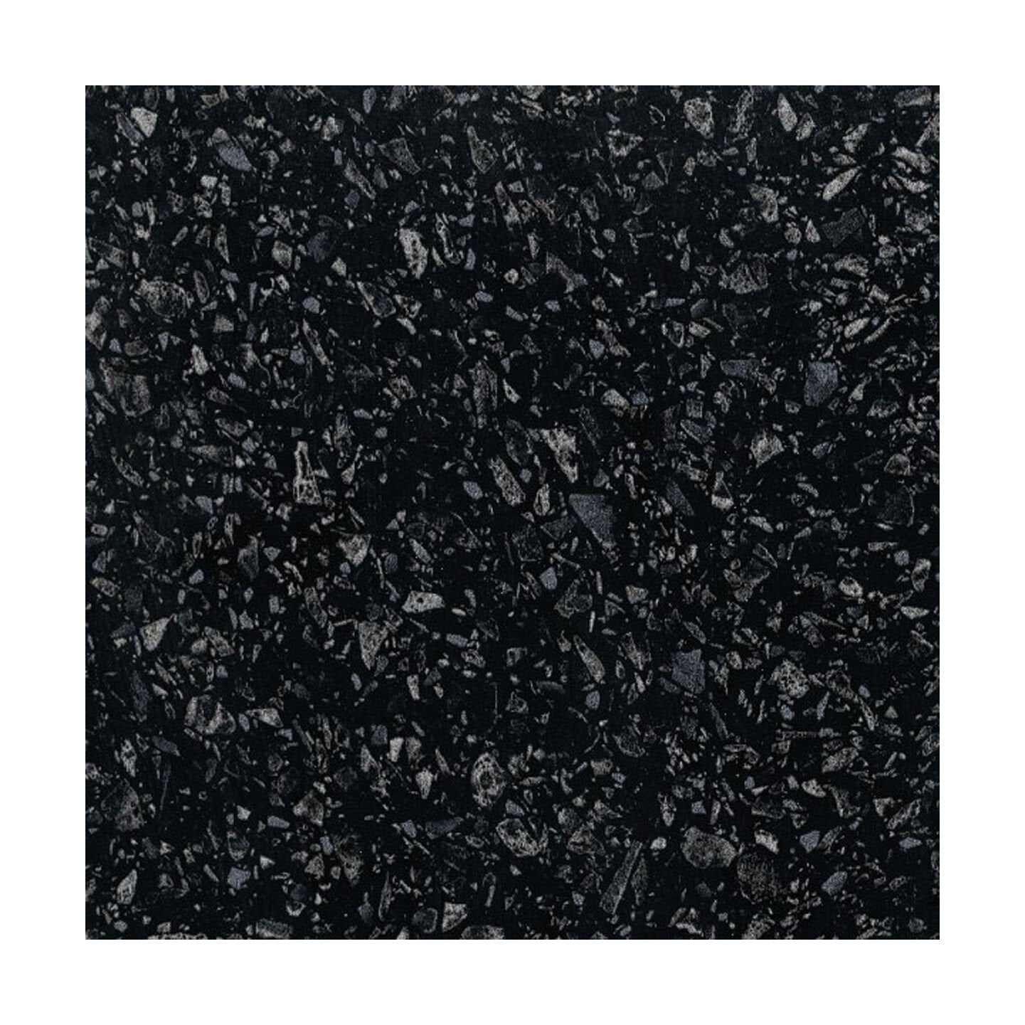 [BFWBAQ2] Black Astral Quartz MFC Laminate Kitchen Worktop, W 2000mm x L 28mm x D 365mm, Black - Cutout